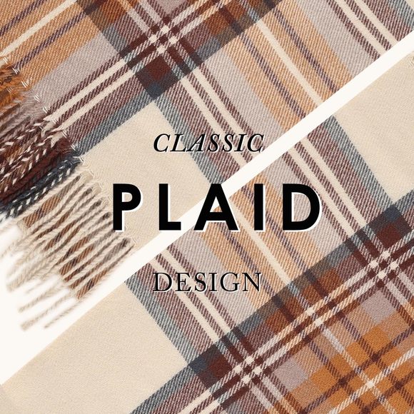 Winter Unisex Plaid Scarf, Scottish Tartan Plaid, Classic Winter Soft Cashmere🦛 - Picture 4 of 7